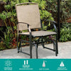 Image of Steel Frame Garden Swing Single Glider Chair Rocking Seating by Costway