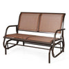Image of Costway Outdoor Furniture Swing Glider Chair 48" Loveseat Rocker Lounge Backyard by Costway