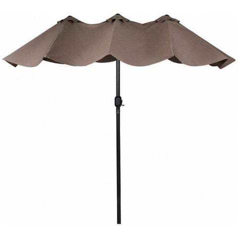 Costway Outdoor Umbrella Bases 15 ft Double-Sided Outdoor Patio Umbrella with Crank without Base by Costway 15 ft Double-Sided Outdoor Patio Umbrella with Crank without Base 