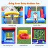 Image of Costway Residential Bouncers Castle Slide Inflatable Bounce House with Ball Pit and Basketball Hoop by Costway Castle Slide Inflatable Bounce House with Ball Pit and Basketball Hoop