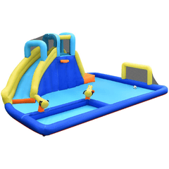 Costway Residential Bouncers Included Inflatable water slide jumping house wall climbing water gun splash pool by Costway 781880282525 30517682 Inflatable water slide jumping house wall climbing water gun pool