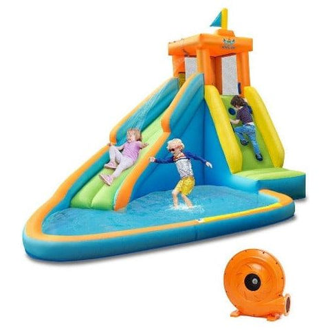 Costway Residential Bouncers Included Inflatable Water Slide Kids Bounce House Castle by Costway 7461759839212 84029763