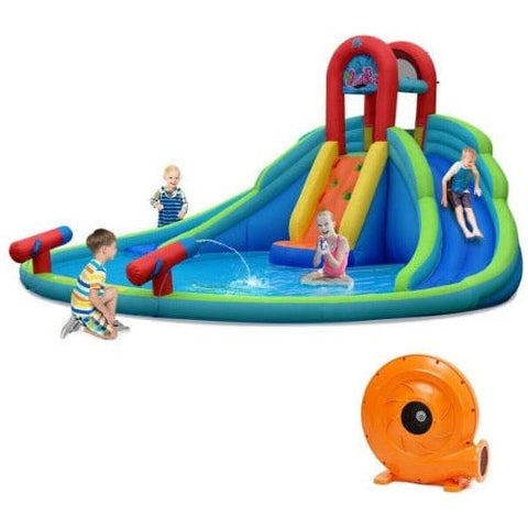Costway Residential Bouncers Included Kids Inflatable Water Slide Bounce House with Carry Bag by Costway 6530462085290 76301589