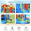Image of Costway Residential Bouncers Inflatable Bounce House Splash Pool with Water Climb Slide by Costway