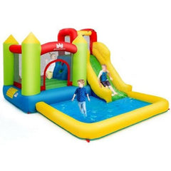 Costway Residential Bouncers Inflatable Bounce House Water Slide Jump Bouncer by Costway