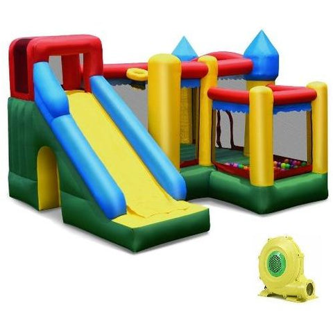 Costway Residential Bouncers Inflatable Bounce House with Balls and Super Slide by Costway Inflatable Bounce House Balls Super Slide Costway 51046739 - 45389716
