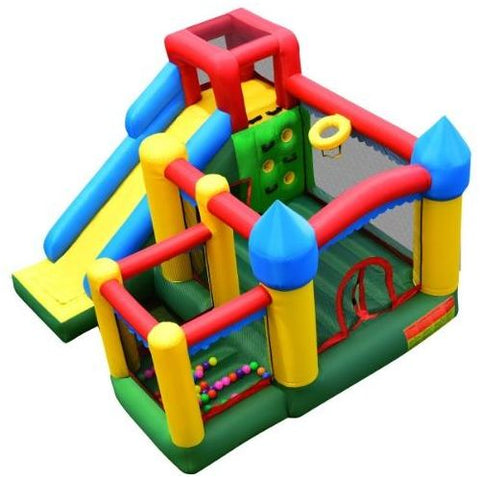 Costway Residential Bouncers Inflatable Bounce House with Balls and Super Slide by Costway Inflatable Bounce House Balls Super Slide Costway 51046739 - 45389716
