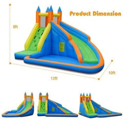 Inflatable Mighty Bounce House Jumper with Water Slide by Costway