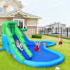 Image of Costway Residential Bouncers Inflatable Water Park Crocodile Bouncer Dual Slide Climbing Wall without blower by Costway 7461759382664 32967145