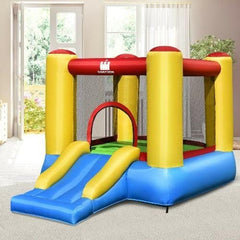 Kids Inflatable Bounce House with Slide by Costway