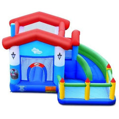 Costway Residential Bouncers Kids Inflatable Bounce Slide Castle Ball Pit by Costway
