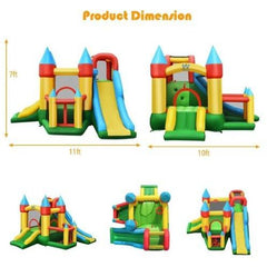 Kids Inflatable Dual Slide Jumping Castle with 780W Blower by Costway