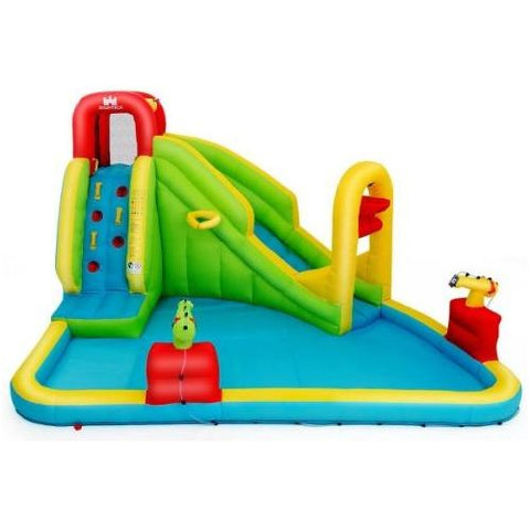 Costway Residential Bouncers Outdoor Inflatable Water Bounce House with 480W Blower by Costway 6513571433176 65810942 Outdoor Inflatable Water Bounce House 480W Blower Costway SKU 65810942