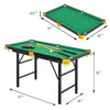 Image of Costway Swing Sets & Playsets 47" Folding Billiard Table with Cues and Brush Chalk by Costway
