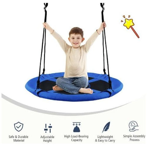 Costway Swings & Play Sets 40" 770 lbs Flying Saucer Tree Swing Kids Gift with 2 Tree Hanging Straps by Costway 40" 770 lbs Flying Saucer Tree Swing Kids Tree Hanging Straps Costway