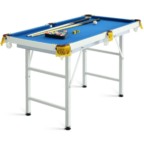 Costway Swings & Play Sets 47" Folding Billiard Table Pool Game Table with Cues and Brush Chalk by Costway 19657208 47" Folding Billiard Table Pool Game  Cues and Brush Chalk by Costway