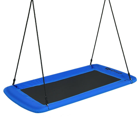 Costway Swings & Play Sets Blue 60" Platform Tree Swing Outdoor with 2 Hanging Straps by Costway 6499852334014 71409263-B