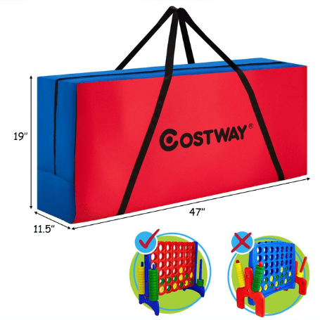 Costway Swings & Play Sets Giant 4 in a Row Game Carry Storage Bag with Durable Zipper by Costway 19432586