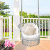 Image of Costway Swings & Play Sets Hanging Hammock Chair Macrame Swing Hand Woven Cotton Backrest by Costway Hanging Hammock Chair Macrame Swing Hand Woven Cotton Backrest Costway