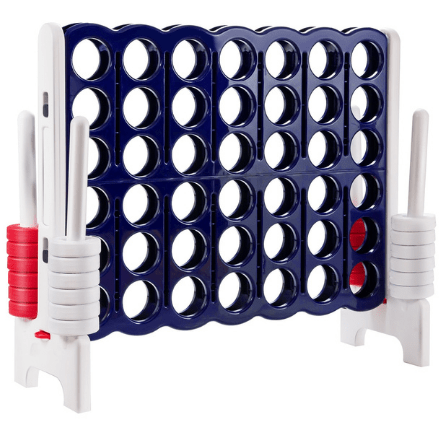 Costway Swings & Play Sets Jumbo 4-to-Score 4 in A Row Giant Game Set with Storage Carrying Bag by Costway 43985671 Jumbo 4-to-Score 4 Row Giant Game Set  Storage Carrying Bag by Costway
