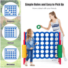 Image of Costway Swings & Play Sets Jumbo 4-to-Score Giant Game Set with 42 Jumbo Rings & Quick-Release Slider by Costway Jumbo 4-to-Score GiantSet  42 Jumbo Rings & Quick-Release  by Costway