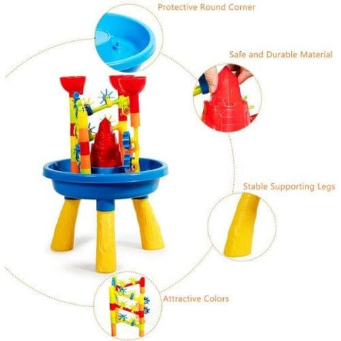 Costway Swings & Playsets 2 in 1 Sand and Water Table Activity Play Center by Costway