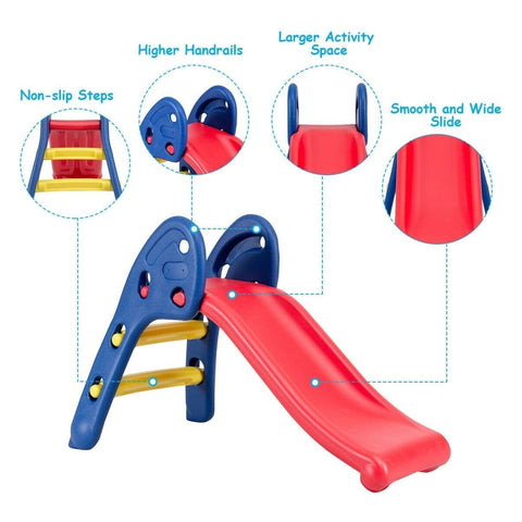 Costway Swings & Playsets 2 Step Children Folding Plastic Slide by Costway 6970866960586 25614398 2 Step Children Folding Plastic Slide by Costway SKU# 25614398