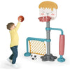 Image of Costway Swings & Playsets 3-in-1 Height Adjustable Basketball Stand Set with Soccer and Roller by Costway 781880217480 14920567 3-in-1 Height Adjustable Basketball Set with Soccer Roller by Costway