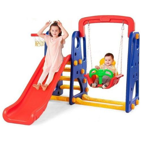 Costway Swings & Playsets 3 in 1 Junior Children Climber Slide Playset by Costway