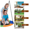 Image of Costway Swings & Playsets 40" Flying Saucer Tree Swing Outdoor Play Set with Adjustable Ropes Gift for Kids by Costway 6499854915808 02389456 40" Flying Saucer Tree Swing Play Set Adjustable Ropes Kids Costway