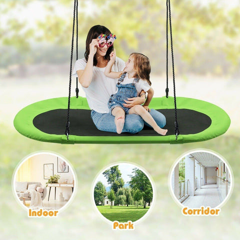 Costway Swings & Playsets 60" Saucer Surf Outdoor Adjustable Swing Set by Costway 60" Saucer Surf Outdoor Adjustable Swing Set by Costway SKU# 89031472