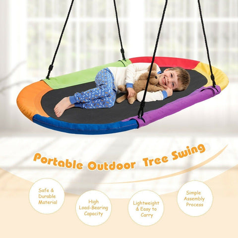 Costway Swings & Playsets 60" Saucer Surf Outdoor Adjustable Swing Set by Costway 60" Saucer Surf Outdoor Adjustable Swing Set by Costway SKU# 89031472