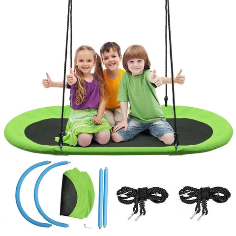 Costway Swings & Playsets Green 60" Saucer Surf Outdoor Adjustable Swing Set by Costway 6499852037700 89031472-G 60" Saucer Surf Outdoor Adjustable Swing Set by Costway SKU# 89031472