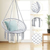 Image of Costway Swings & Playsets Hanging Macrame Hammock Chair with Handwoven Cotton Backrest by Costway