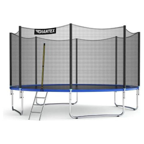 Costway Trampolines 12/14 ft Trampoline Bounce Jump Combo with Spring Pad by Costway