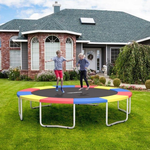 Costway Trampolines 14 Feet Waterproof and Tear-Resistant Universal Trampoline Safety Pad Spring Coverby Costway 36 Inch Trampoline with Full Covered Handrail by Costway SKU# 86547193
