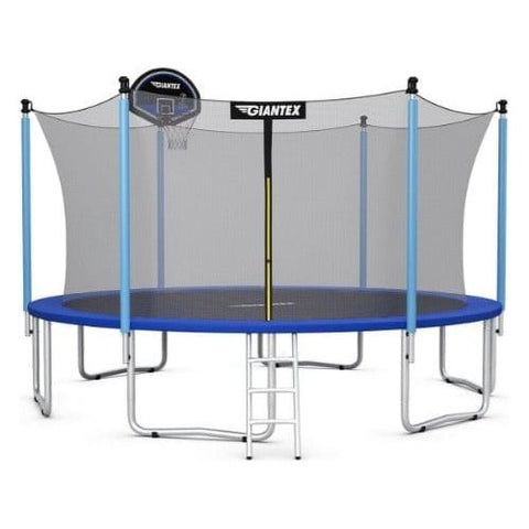 Costway Trampolines 15 FT Trampoline Combo Bounce Jump Safety Enclosure Net by Costway 7461759896888 28034567