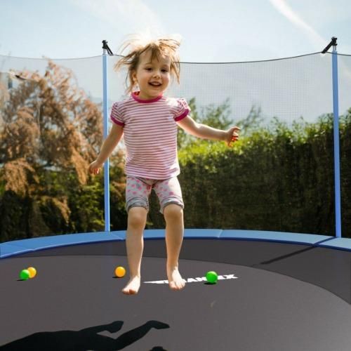 appetit ægteskab Surrey 15 Ft Outdoor Bounce Trampoline with Safety Enclosure Net by Costway | My  Bounce House For Sale
