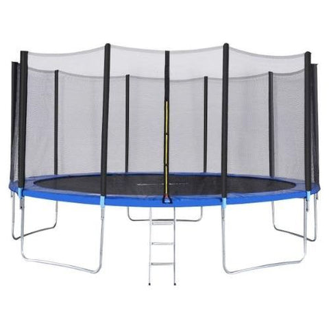 Costway Trampolines 15' Trampoline with Enclosure Net Spring Pad & Ladder by Costway 6940350855919 21895437