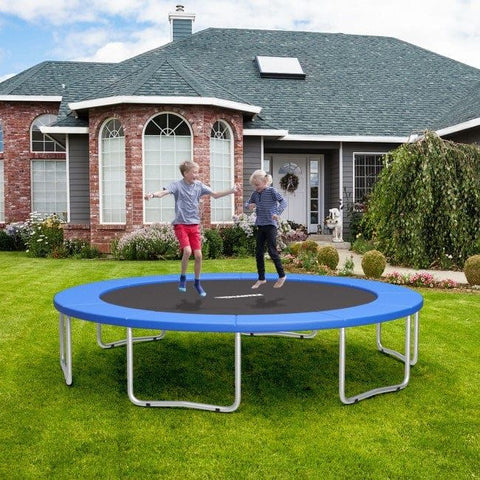 Costway Trampolines 16 Feet Waterproof and Tear-Resistant Universal Trampoline Safety Pad Spring Cover by Costway 6 Feet Kids Trampoline with Swing Safety Fence by Costway SKU#89134756