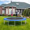 Image of Costway Trampolines 16 Feet Waterproof and Tear-Resistant Universal Trampoline Safety Pad Spring Cover by Costway 6 Feet Kids Trampoline with Swing Safety Fence by Costway SKU#89134756