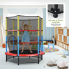 Image of Costway Trampolines 55 Inches Kids Trampoline Recreational Bounce Jumper with Safety Enclosure Net by Costway 6 Feet Kids Trampoline with Swing Safety Fence by Costway SKU#89134756