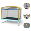Image of Costway Trampolines 6 Feet Rectangle Trampoline with Swing Horizontal Bar and Safety Net by Costway 96732841 6 Feet Rectangle Trampoline with Swing Horizontal Bar and Safety Net