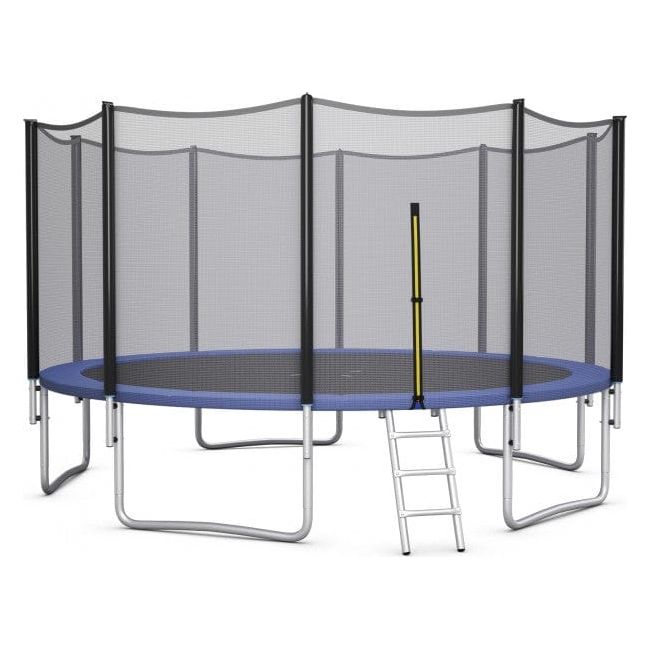 Costway Combo de rebond de trampoline extérieur de 16 pieds avec échelle de  filet de fermeture de sécurité
