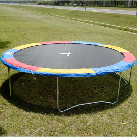 Costway Trampolines Colorful Safety Round Spring Pad Replacement Cover for 15' Trampoline by Costway 754748198047 06458139 Colorful Safety Round Spring Pad Replacement Cover Trampoline Costway