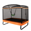 Image of Costway Trampolines Orange 6 Feet Kids Entertaining Trampoline with Swing Safety Fence by Costway 781880269892 89134756 6 Feet Kids Trampoline with Swing Safety Fence by Costway SKU#89134756