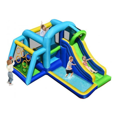 Costway Water Parks & Slides 5 In 1 Kids Inflatable Climbing Bounce House by Costway 5 In 1 Kids Inflatable Climbing Bounce House by Costway SKU#32971845