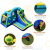 Image of Costway Water Parks & Slides 5 In 1 Kids Inflatable Climbing Bounce House by Costway Inflatable Bounce House Castle Water Slide with Climbing Wall Costway