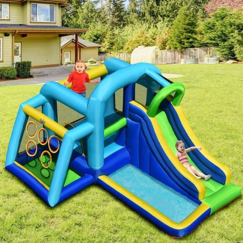 Costway Water Parks & Slides 5 In 1 Kids Inflatable Climbing Bounce House by Costway 5 In 1 Kids Inflatable Climbing Bounce House by Costway SKU#32971845