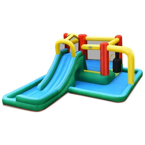 Costway Water Parks & Slides Inflatable Water Slide Climbing Bounce House with Tunnel and Blower by Costway 781880243670 85920731 Inflatable Water Slide Climbing Bounce House Tunnel and Blower Costway